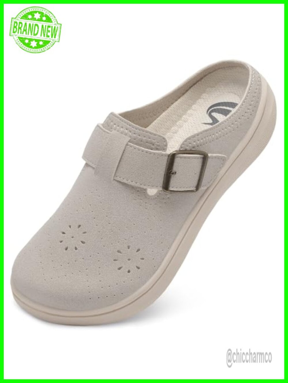Wide Width Slip On Mules Women Diabetic Shoes Easy Clean Suede Upper